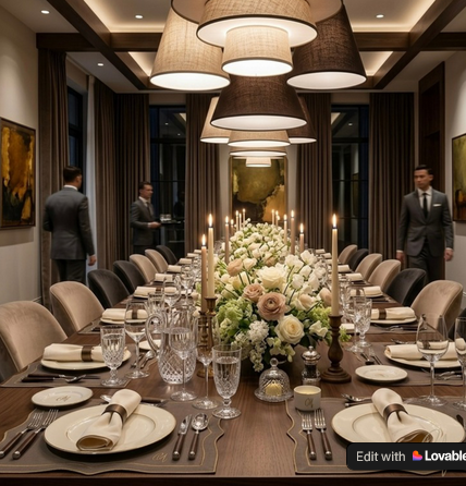 Luxury catering setup
