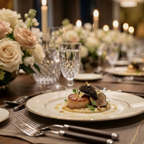 Fine dining setup